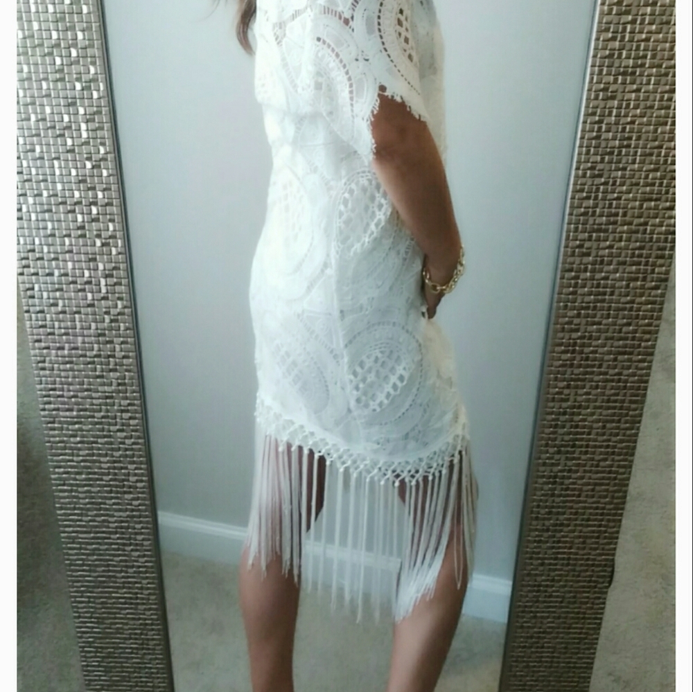 White Lace Dress - Picture 4 of 4